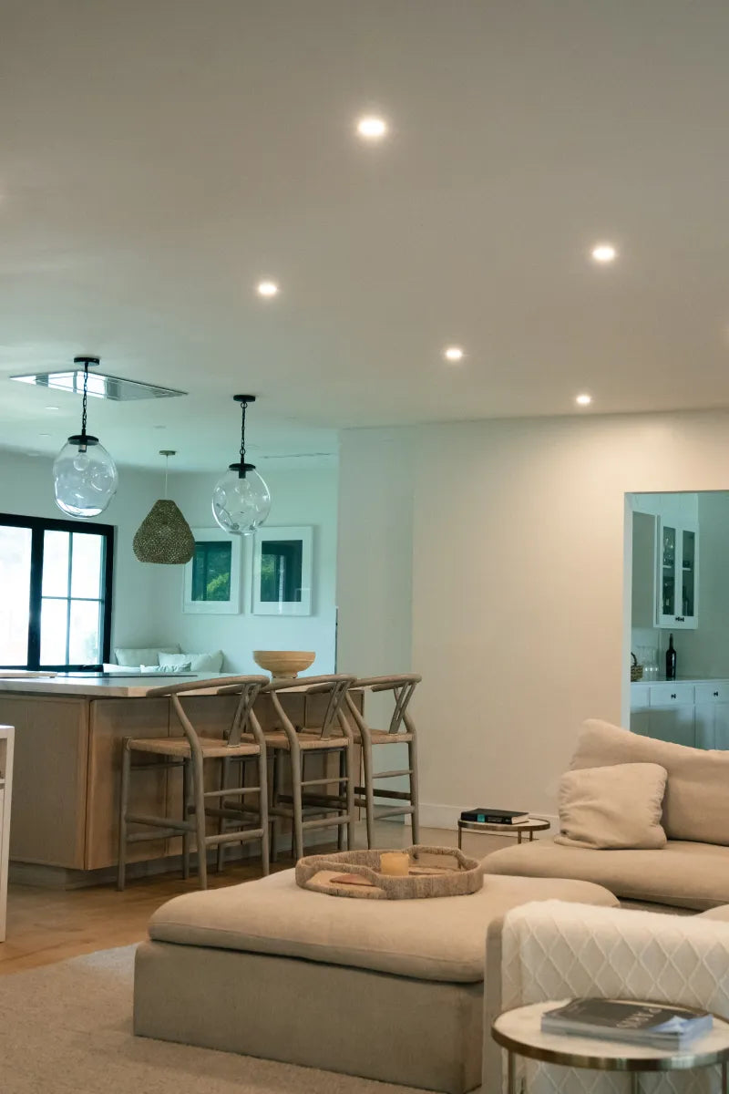 Euri Lighting Commercial 4" 60-Watt Equivalent 5 Color Selectable Dimmable Slim Recessed Downlight With Junction Box