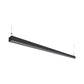 Euri Lighting Commercial 8 Ft. LED 100-Watts 3 Color Selectable Dimmable Linkable Frosted Plastic Lens Black Housing Dual Architectural Linear Up and Down Light