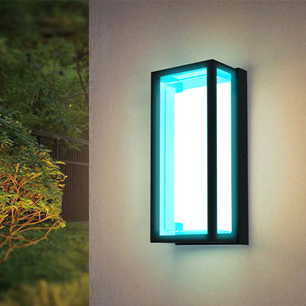 Euri Lighting Smart LED 18-Watts Multicolor CCT+RGB Color Changing Waterproof Dimmable Mobile App Controlled Outdoor Wall Light