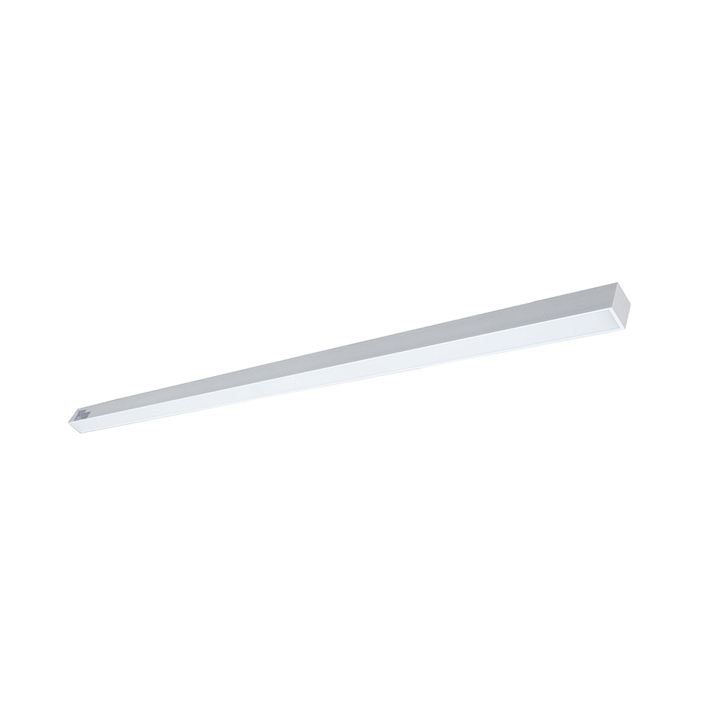 Euri Lighting Commercial 8 Ft. LED 100-Watts 3 Color Selectable Dimmable Linkable Frosted Plastic Lens White Housing Dual Architectural Linear Up and Down Light