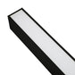 Euri Lighting Commercial 8 Ft. LED 100-Watts 3 Color Selectable Dimmable Linkable Frosted Plastic Lens Black Housing Dual Architectural Linear Up and Down Light