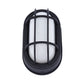 Euri Lighting Residential LED 6.2-Watts Non-Dimmable Wet Rated 6 Color Selectable Frosted Glass Lens Matte Black Housing Outdoor Bulkhead Wall Light