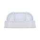 Euri Lighting Residential LED 6.2-Watts Non-Dimmable Wet Rated 6 Color Selectable Frosted Glass Lens Matte White Housing Outdoor Bulkhead Wall Light