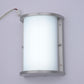 Euri Lighting Residential LED 12.5-Watts Wet Rated 6 Color Selectable Non-Dimmable Photocell Sensor Brushed Nickel Trim Aluminum Housing Half Cylinder Wall Sconce