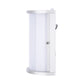 Euri Lighting Residential LED 12.5-Watts Wet Rated 6 Color Selectable Non-Dimmable Photocell Sensor Brushed Nickel Trim Aluminum Housing Half Cylinder Wall Sconce