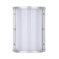 Euri Lighting Residential LED 12.5-Watts Wet Rated 6 Color Selectable Non-Dimmable Photocell Sensor Brushed Nickel Trim Aluminum Housing Half Cylinder Wall Sconce