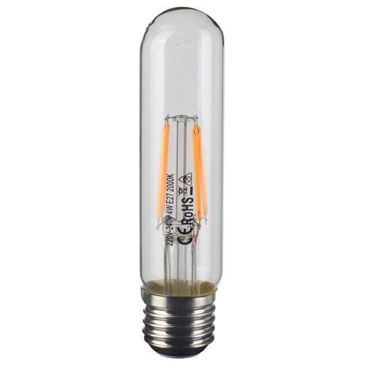 A&B Home 1" x 5" Bundle of 149 Tubular-Shaped T30 Filament Led Clear Bulb 4 Watts Fits E26 Fixture