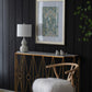 A&B Home 10" x 19" Bundle of 33 Gull Gray Ceramic Table Lamp With White Drum Shade