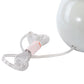 A&B Home 10" x 19" Bundle of 33 Gull Gray Ceramic Table Lamp With White Drum Shade