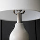 A&B Home 10" x 19" Bundle of 33 Gull Gray Ceramic Table Lamp With White Drum Shade