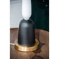 A&B Home 11" x 30" Bundle of 14 Gold and Black Elongated Teardrop Table Lamp With White Drum Shade