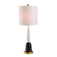 A&B Home 11" x 30" Bundle of 14 Gold and Black Elongated Teardrop Table Lamp With White Drum Shade