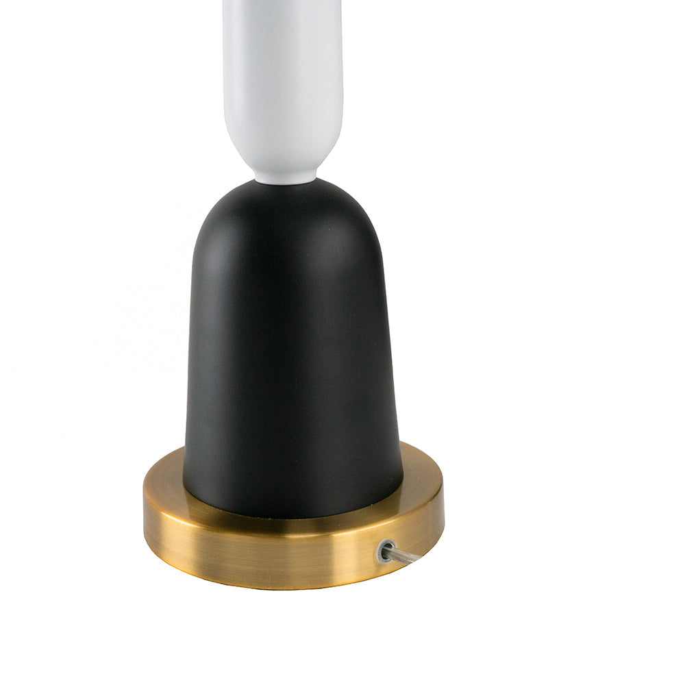 A&B Home 11" x 30" Bundle of 14 Gold and Black Elongated Teardrop Table Lamp With White Drum Shade
