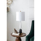 A&B Home 11" x 30" Bundle of 14 Gold and Black Elongated Teardrop Table Lamp With White Drum Shade