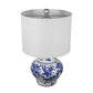 A&B Home 12" x 19" Bundle of 26 Blue and White Ceramic Vase Lamp