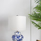 A&B Home 12" x 19" Bundle of 26 Blue and White Ceramic Vase Lamp