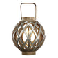 A&B Home 12" x 20" Bundle of 16 Shanghai Round Iron-Cage Lantern Table Lamp