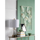 A&B Home 12" x 23" Bundle of 10 White Marble Cone-Shaped With Gold Base and Drum Shade Table Lamp