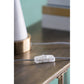 A&B Home 12" x 23" Bundle of 10 White Marble Cone-Shaped With Gold Base and Drum Shade Table Lamp