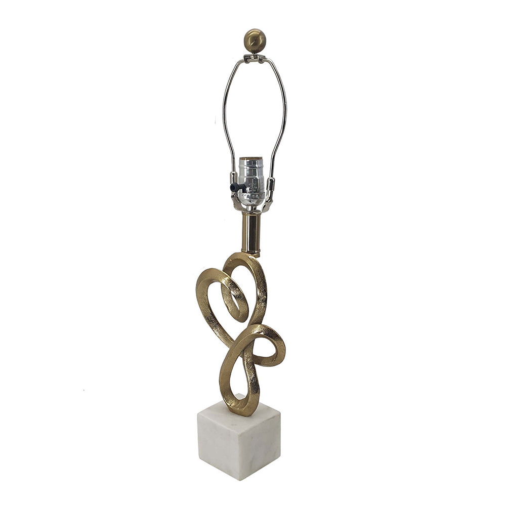A&B Home 12" x 23" Bundle of 13 White Marble Base and Vintage Gold Accent Table Lamp With White Linen Drum Shade