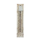 A&B Home 12" x 55" Bundle of 8 Rectangular Wooden Wall Panel With Square Flared Cream Shade Sconce