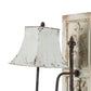 A&B Home 12" x 55" Bundle of 8 Rectangular Wooden Wall Panel With Square Flared Cream Shade Sconce