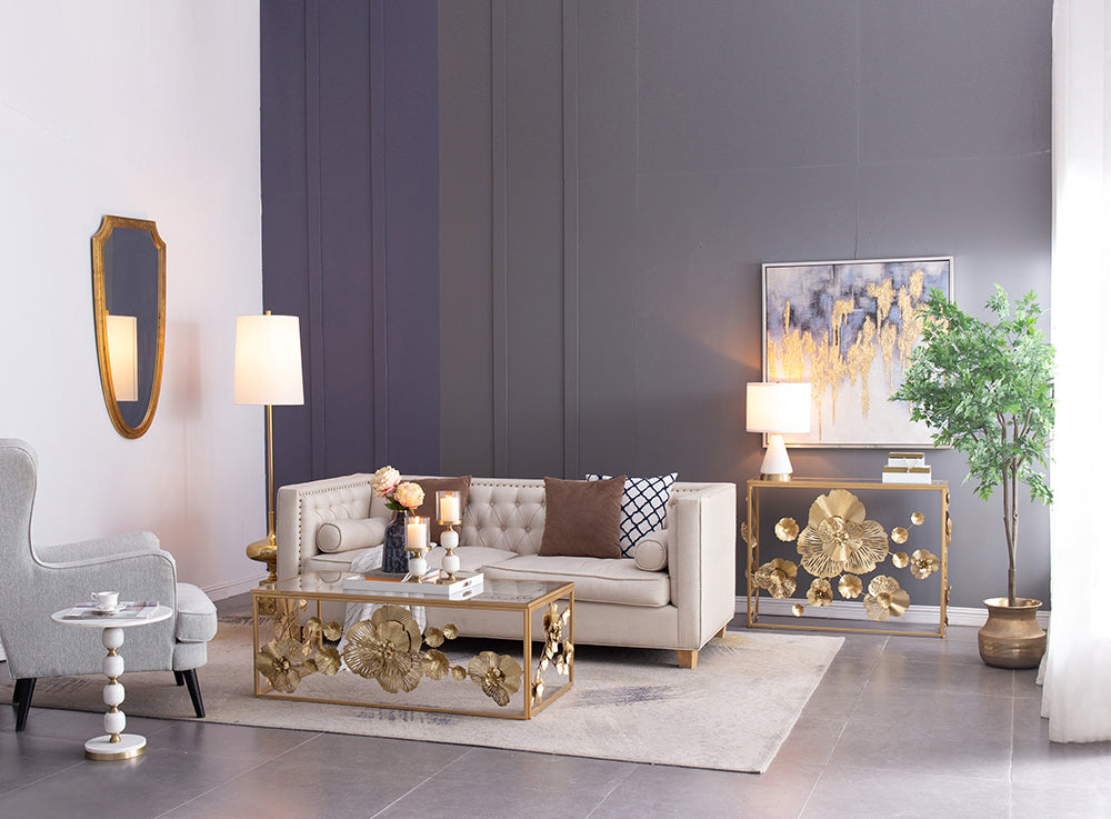 A&B Home 13" x 20" Bundle of 15 White and Gold Table Lamp With Drum-Shaped Shade