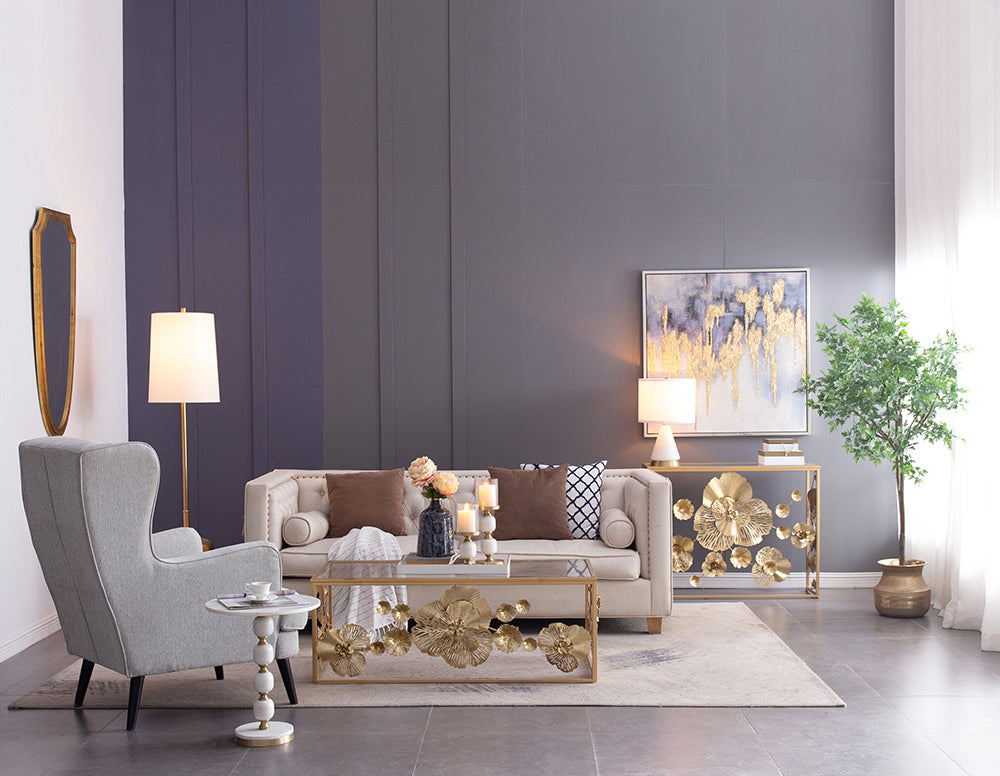 A&B Home 13" x 20" Bundle of 15 White and Gold Table Lamp With Drum-Shaped Shade