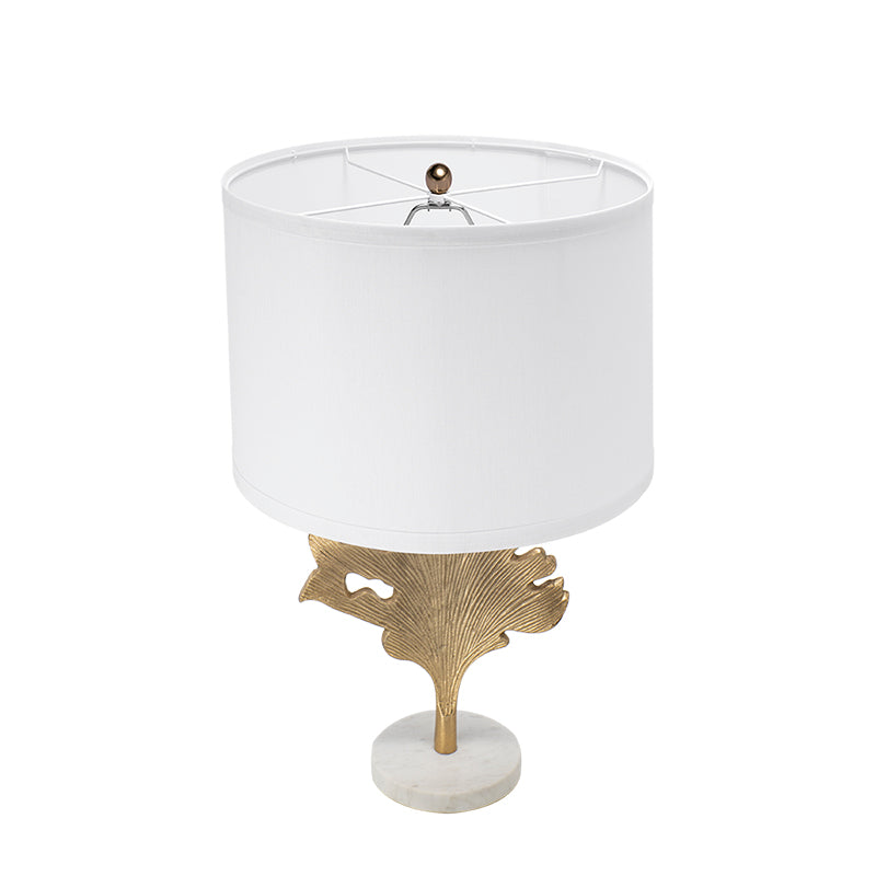 A&B Home 13" x 22" Bundle of 14 Gold and White Table Lamp with Leaf Design