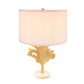 A&B Home 13" x 22" Bundle of 14 Gold and White Table Lamp with Leaf Design