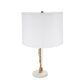 A&B Home 13" x 22" Bundle of 14 Gold and White Table Lamp with Leaf Design