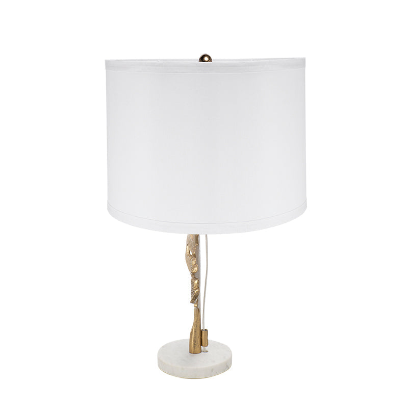A&B Home 13" x 22" Bundle of 14 Gold and White Table Lamp with Leaf Design