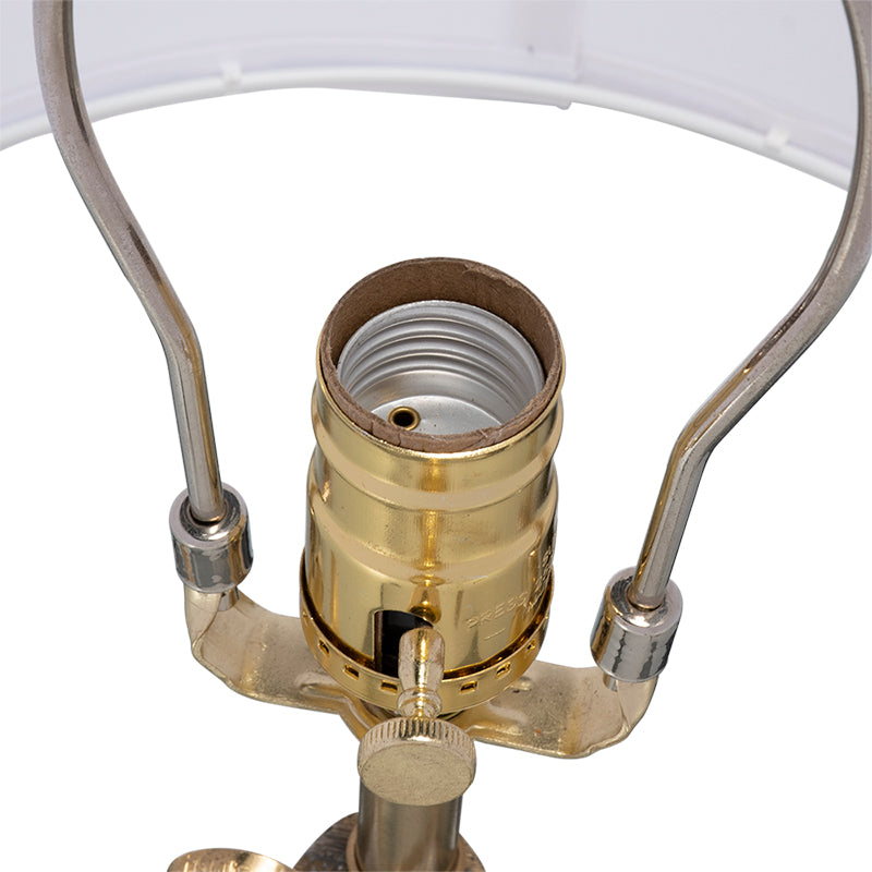 A&B Home 13" x 22" Bundle of 14 Gold and White Table Lamp with Leaf Design