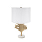 A&B Home 13" x 22" Bundle of 14 Gold and White Table Lamp with Leaf Design