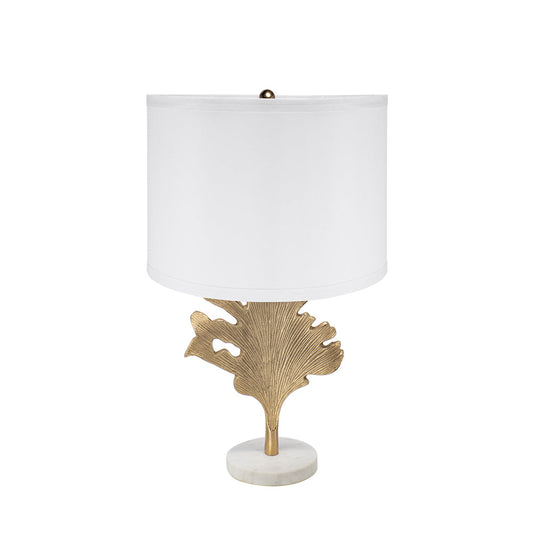A&B Home 13" x 22" Bundle of 14 Gold and White Table Lamp with Leaf Design
