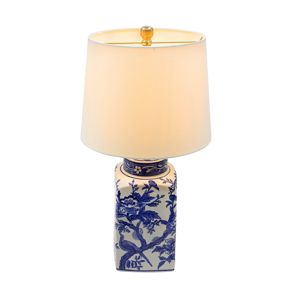 A&B Home 13" x 25" Bundle of 24 Blue and White Ceramic Vase Lamp