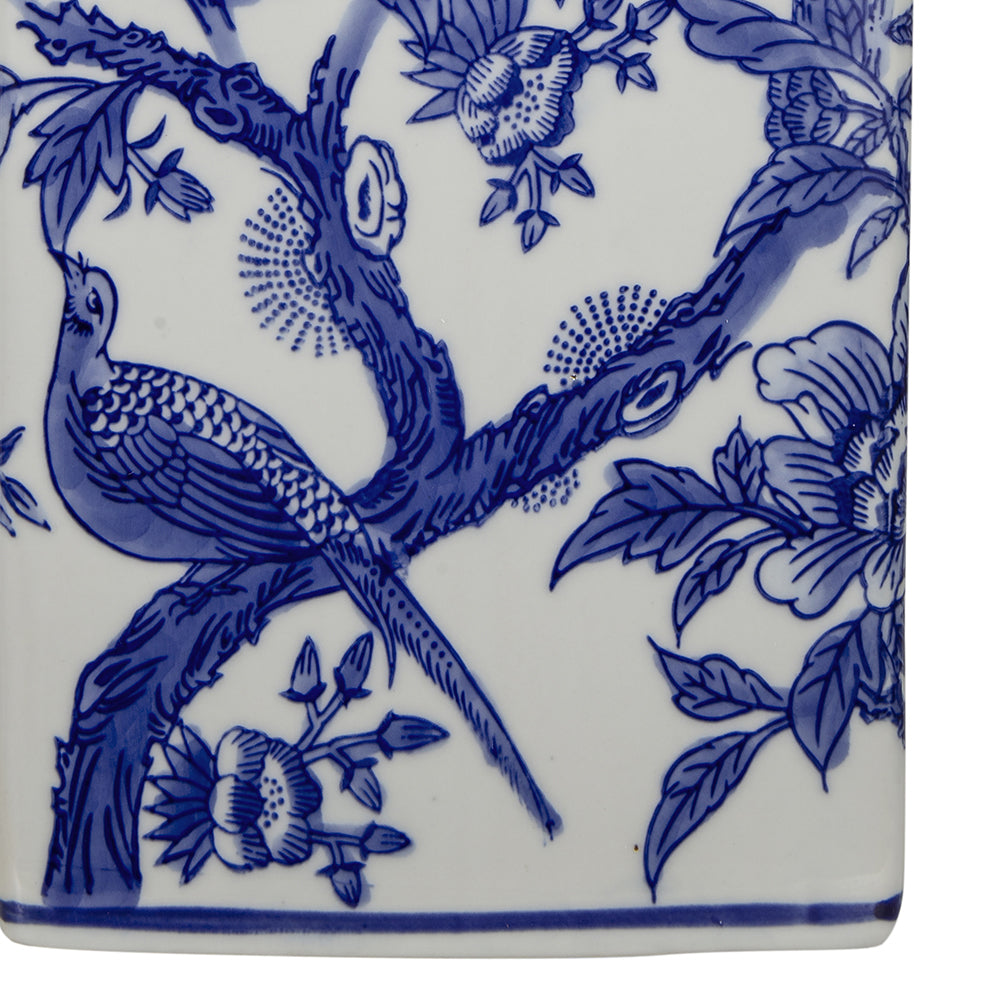 A&B Home 13" x 25" Bundle of 24 Blue and White Ceramic Vase Lamp