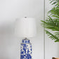 A&B Home 13" x 25" Bundle of 24 Blue and White Ceramic Vase Lamp