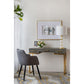 A&B Home 13" x 26" Bundle of 12 Brass Metal Frame With White Acrylic Accent Table Lamp With White Fabric Drum Shade
