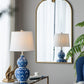 A&B Home 13" x 26" Bundle of 24 Blue and White Round Two-Tiered Ceramic Vase Lamp