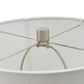 A&B Home 13" x 26" Bundle of 8 White Marble Cone-Shaped With Silver Base and Drum Shade Table Lamp