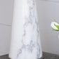 A&B Home 13" x 26" Bundle of 8 White Marble Cone-Shaped With Silver Base and Drum Shade Table Lamp
