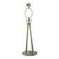 A&B Home 13" x 30" Bundle of 10 Agate Oval Base With Polished Gold Body and White Drum Shade