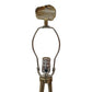 A&B Home 13" x 30" Bundle of 10 Agate Oval Base With Polished Gold Body and White Drum Shade