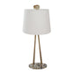 A&B Home 13" x 30" Bundle of 10 Agate Oval Base With Polished Gold Body and White Drum Shade