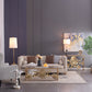 A&B Home 13" x 33" Bundle of 10 White and Black Table Lamp With White Fabric Shade