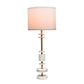 A&B Home 13" x 33" Bundle of 12 White Table Lamp With White Fabric Shade