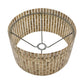 A&B Home 13" x 7" Bundle of 18 Round Natural Brown Textured Shade Table Lamp