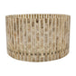A&B Home 13" x 7" Bundle of 18 Round Natural Brown Textured Shade Table Lamp