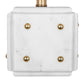 A&B Home 14" x 18" Bundle of 11 White Marble Dice Base With Gold Accent and Drum-Shaped Shade
